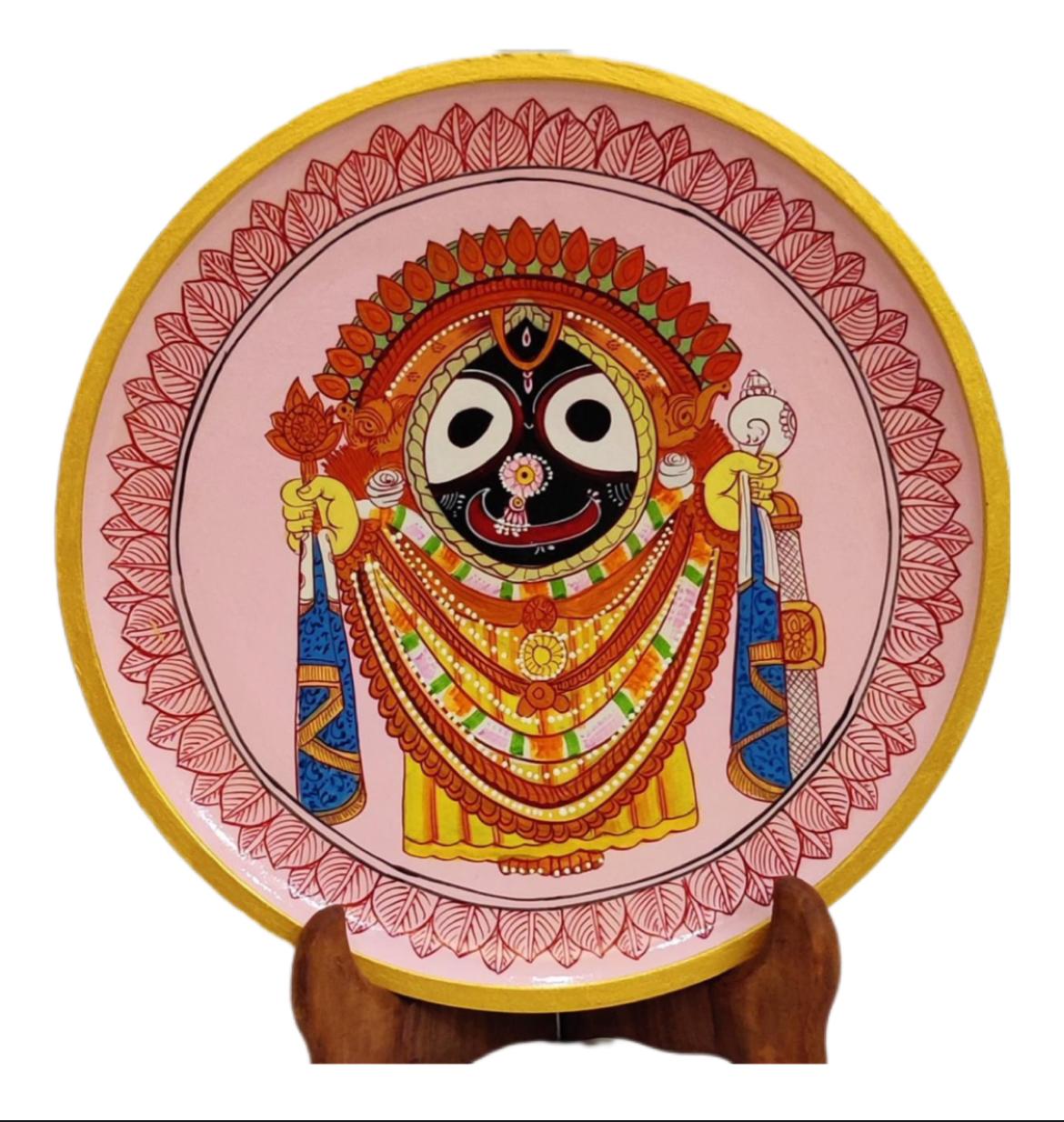 Handcrafted Pichwai Wooden Plates