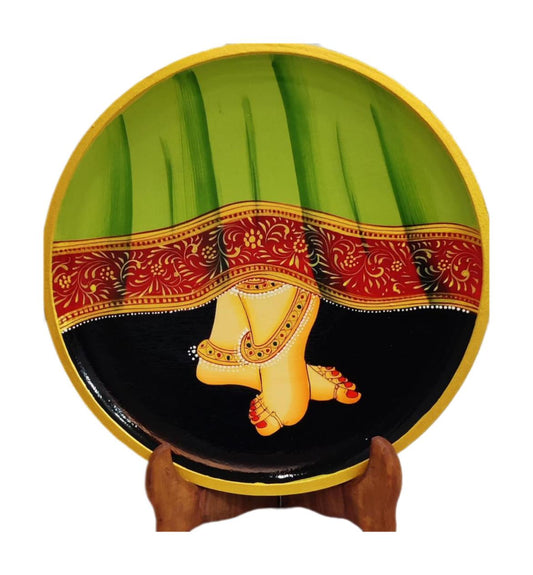 Handcrafted Pichwai Wooden Plates