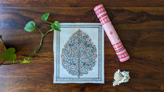 Pattachitra Painting of a Tree of Life (unframed)